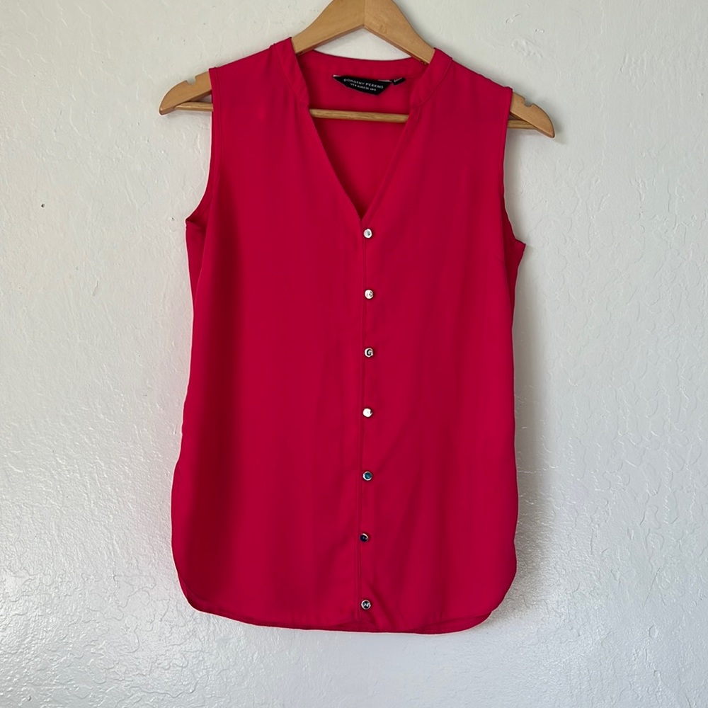 Dorthy Perkins Pink Size 8 Uk Sleeveless Shirt